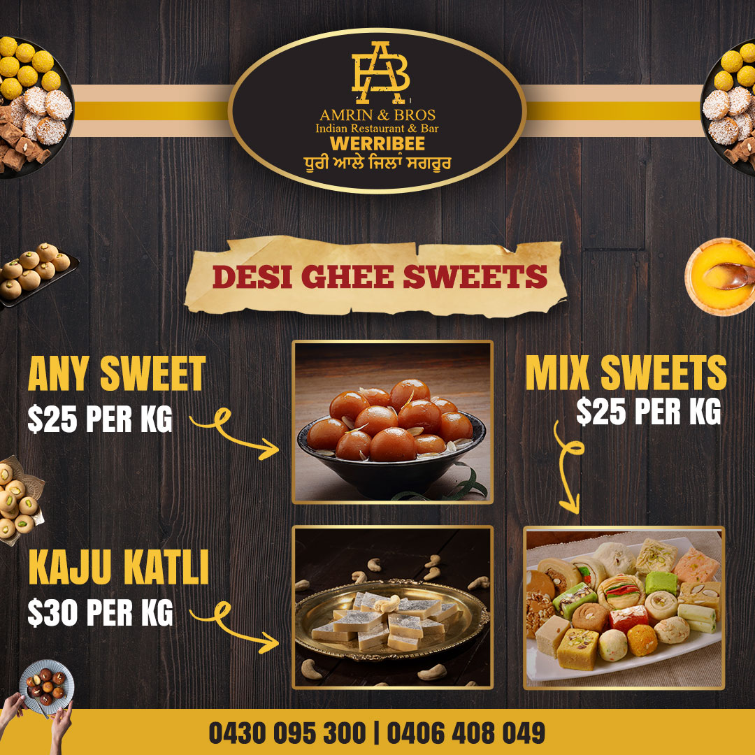 Menu Amrin And Bros Indian Restaurant & Bar-1
