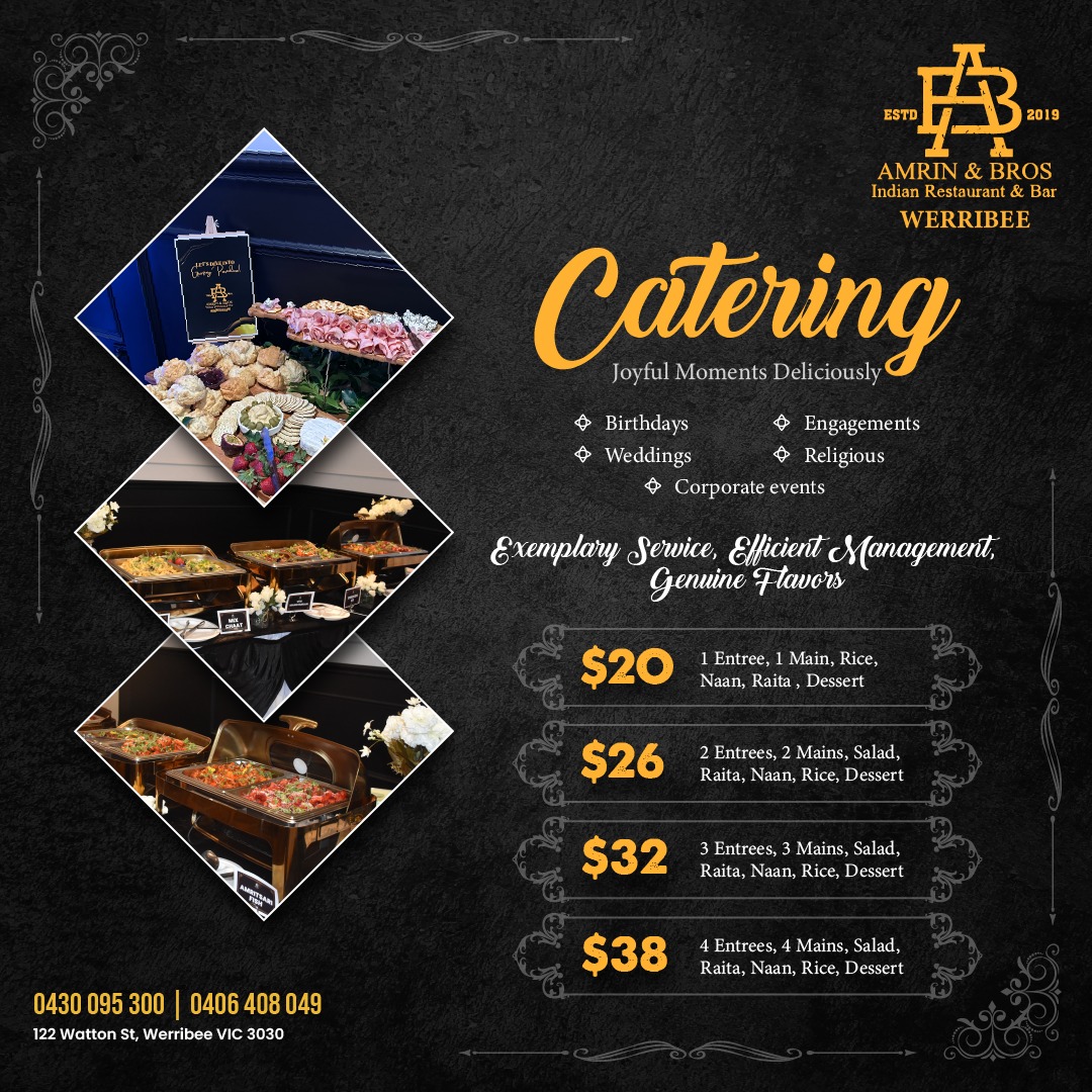 Menu Amrin And Bros Indian Restaurant & Bar-5