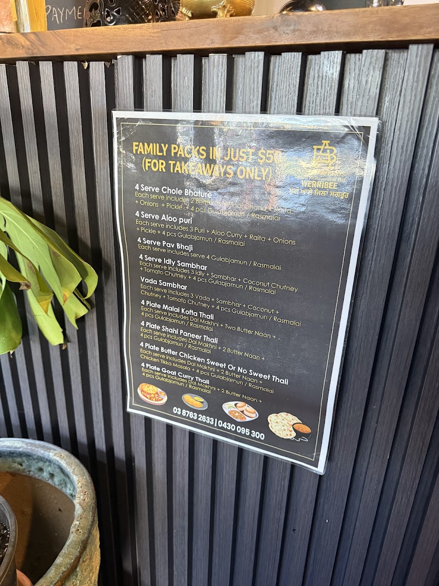 Menu Amrin And Bros Indian Restaurant & Bar-6